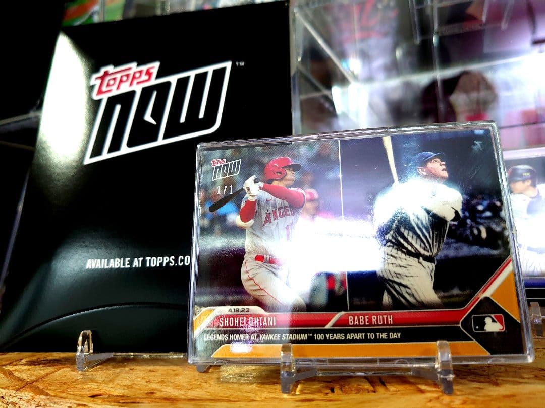 【 １/１】大谷翔平 ゴールドパラレル topps now ベーブ・ルース シリ