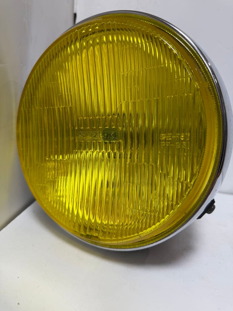 当時物SUZUKI刻印IPF凹レンズ付きヘッドライトASSYGT380GS400