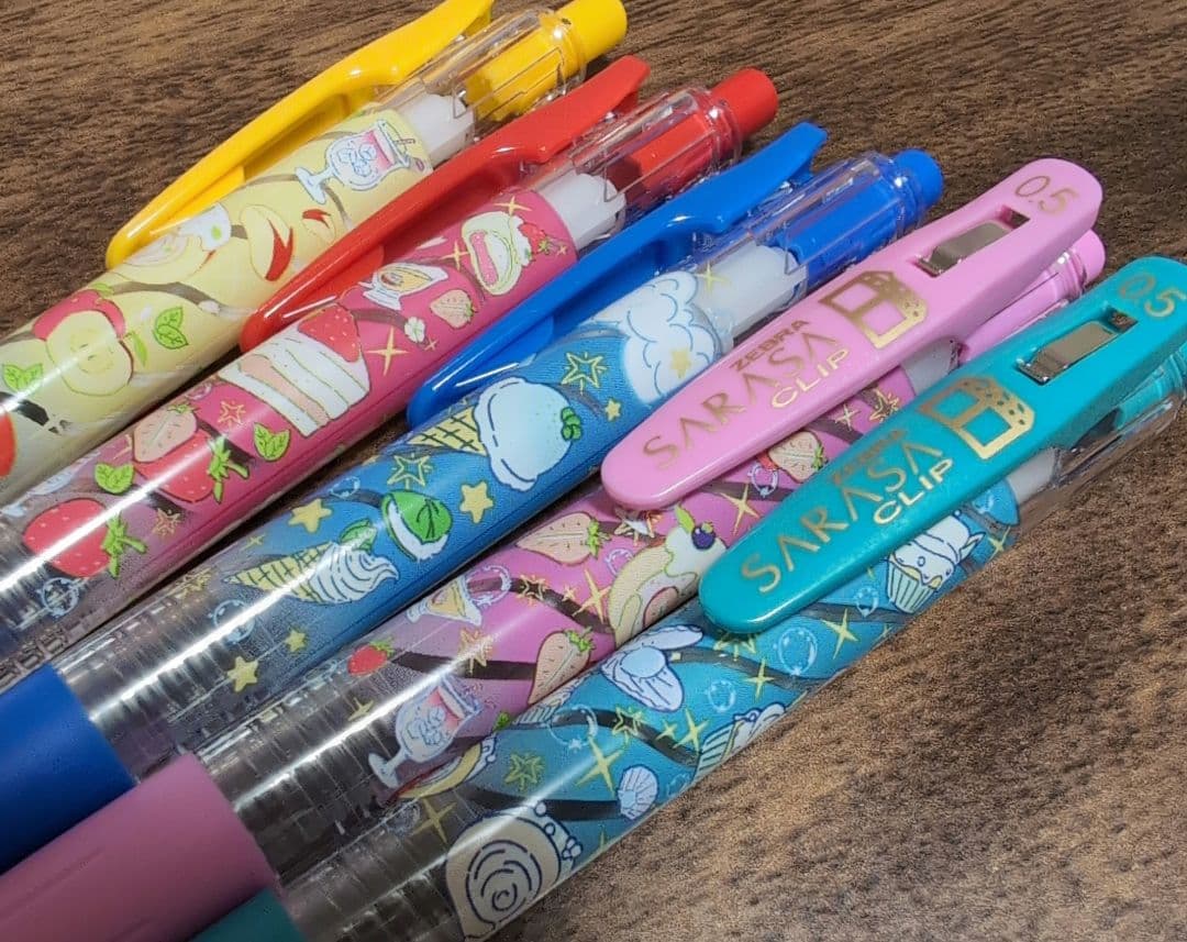 ZEBRA SARASA CLIP 0.5mm 5本入 洋菓子 香り付き