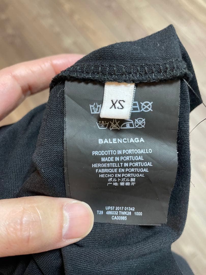 Balenciaga ブラック Tシャツ 2017