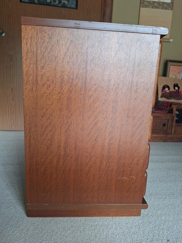 美品！マルニ木工 木製 電話台 キャビネット 飾り棚