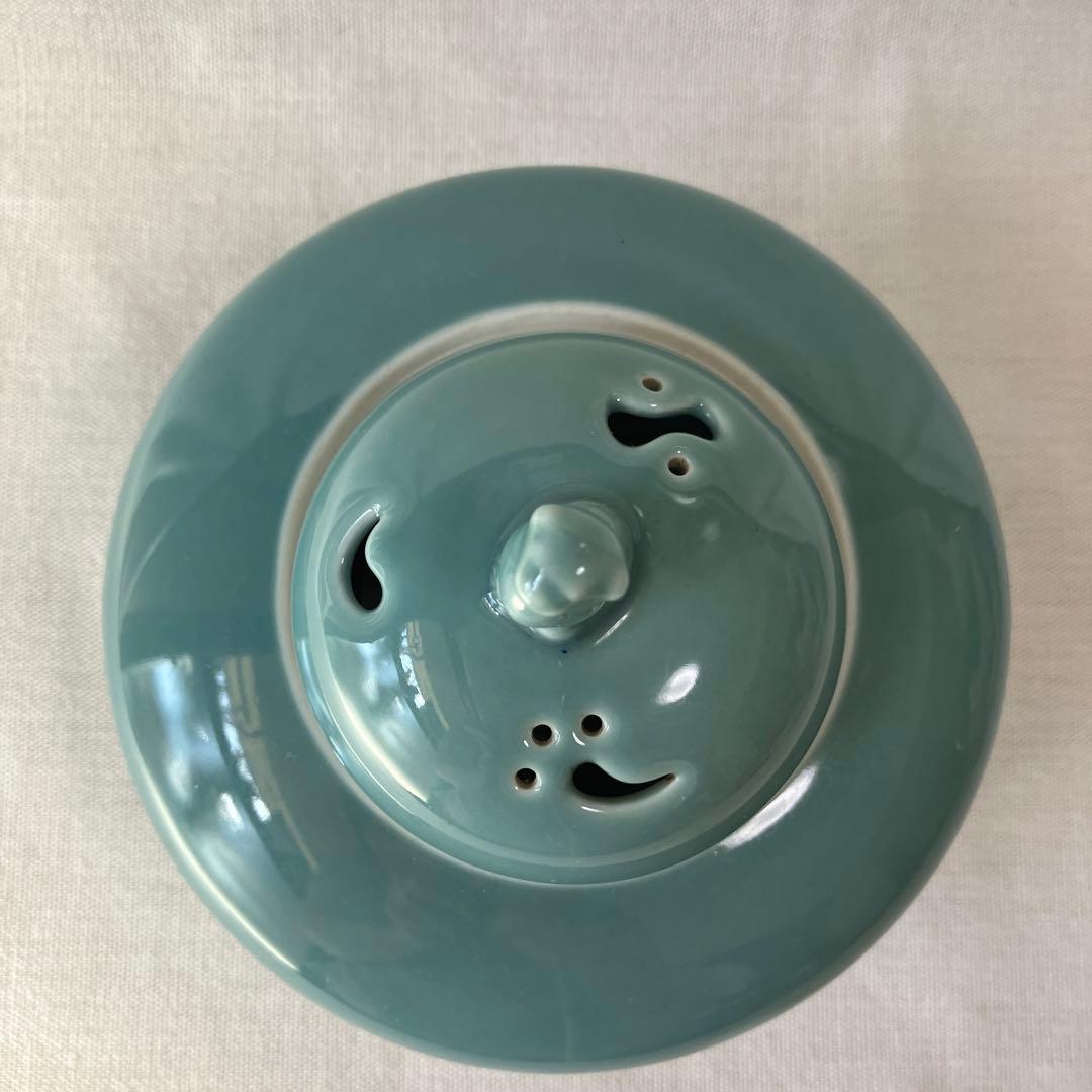 深川製磁　深川製　有田焼　香炉　犬摘み　三足　茶道具　箱付き　ヴィンテージ　レア