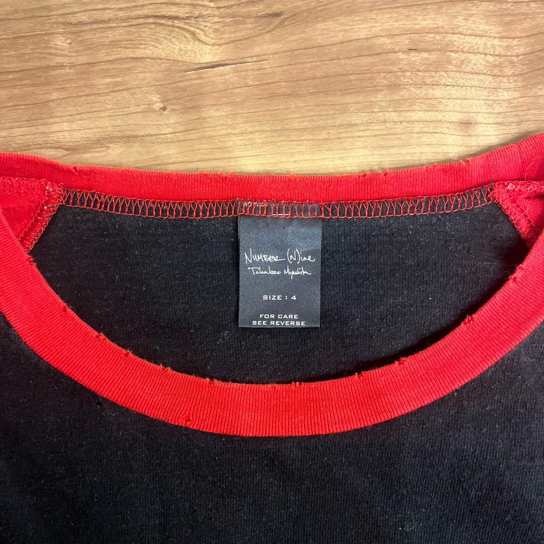 ナンバーナイン05AW ハイスト期 Fender Logo ロンT ラグラン