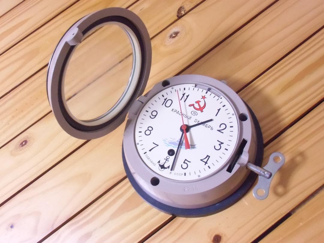 ★ＣＣＣＰ★ソビエト軍/ソ連軍/ソビエト連邦軍＊海軍＊潜水艦＊艦内時計