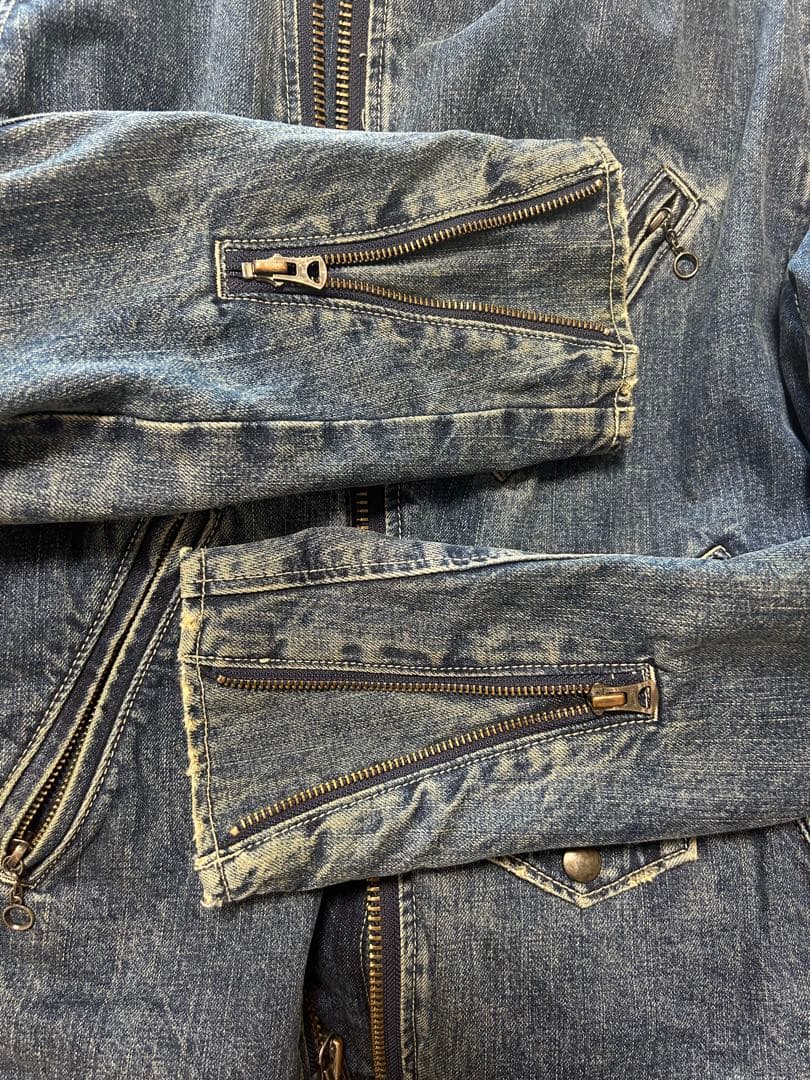 Schott デニム ライダースジャケット　【M】