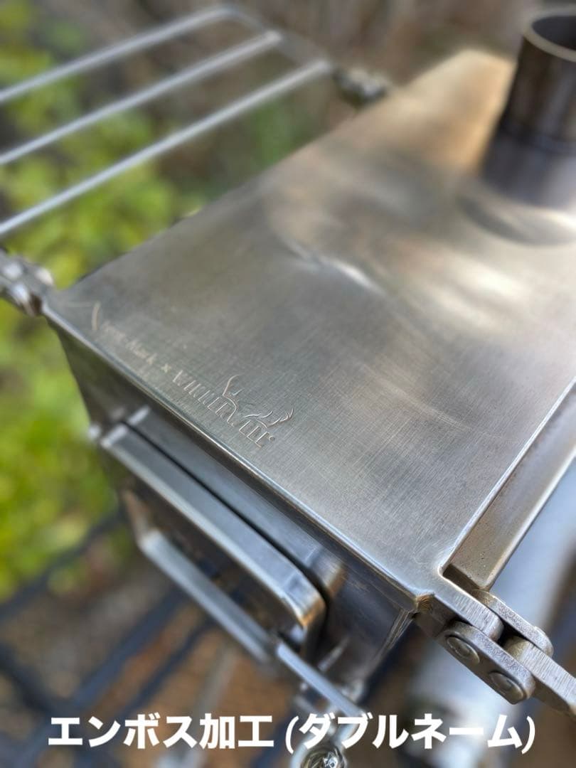 安全 外気吸入 薪ストーブ テンマク x WINNERWELL サイドビュー M