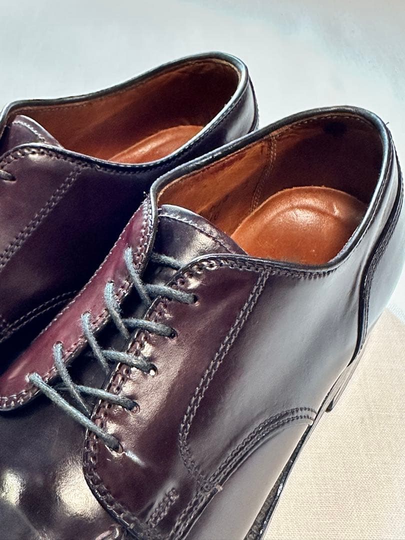 【美品良靴】ALDEN CORDVAN BURGUNDY UTIP 7D2210