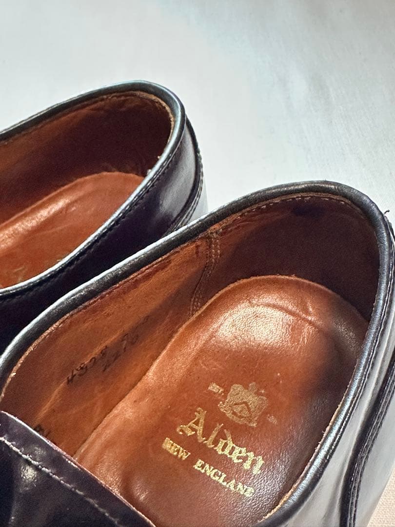 【美品良靴】ALDEN CORDVAN BURGUNDY UTIP 7D2210