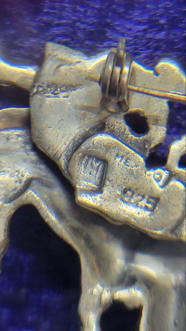 値下げ！ヴィンテージ メキシコ925 銀製 シルバーブローチ 闘牛士 繊細