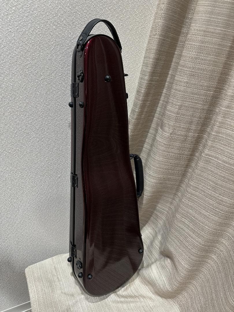 【カーボンマック】バイオリンケース CFV-2 スリム ワインレッド 中古