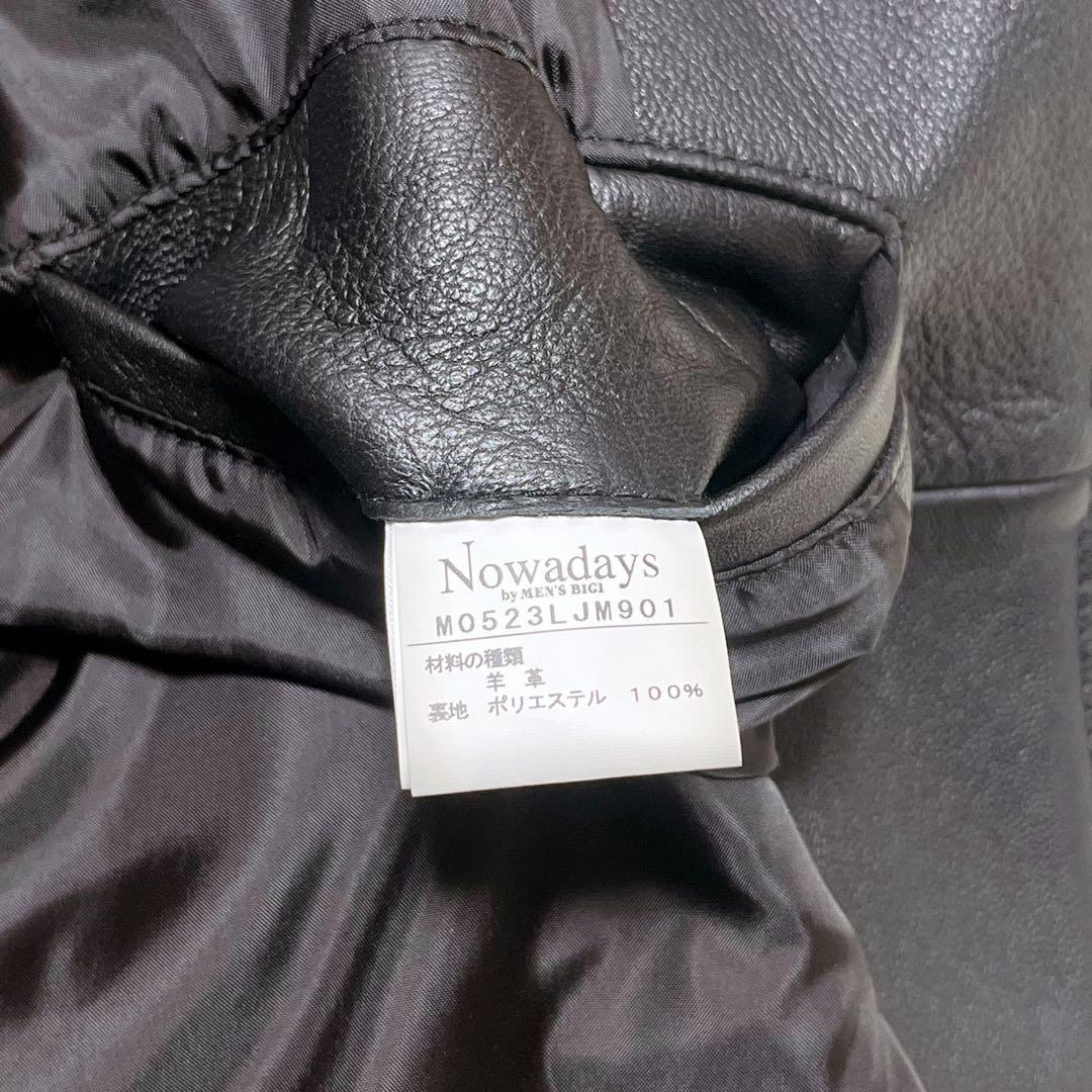 【美品】Nowadays MEN'S BIGI レザージャケット シングル 4