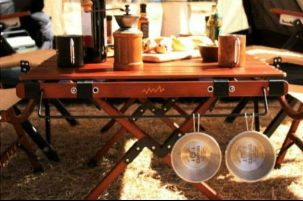 アルペンアウトドアーズ ウッドロールテーブル 90 キャンプ テーブル