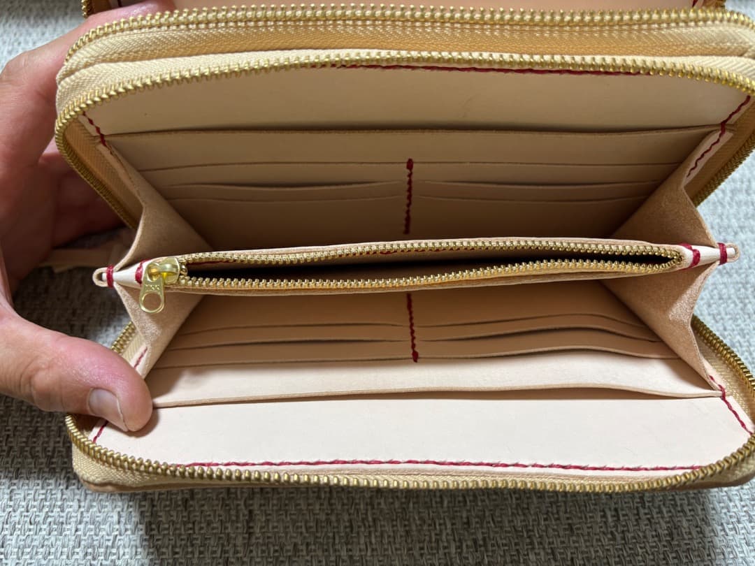 Meiさん専用 ヌメ革ダブルファスナー長財布（お財布ポーチ）商品検討ページ