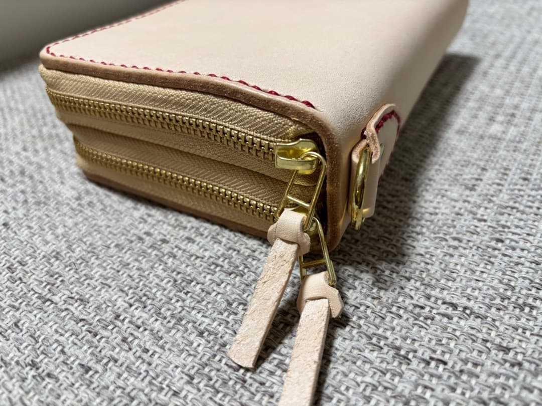 Meiさん専用 ヌメ革ダブルファスナー長財布（お財布ポーチ）商品検討ページ