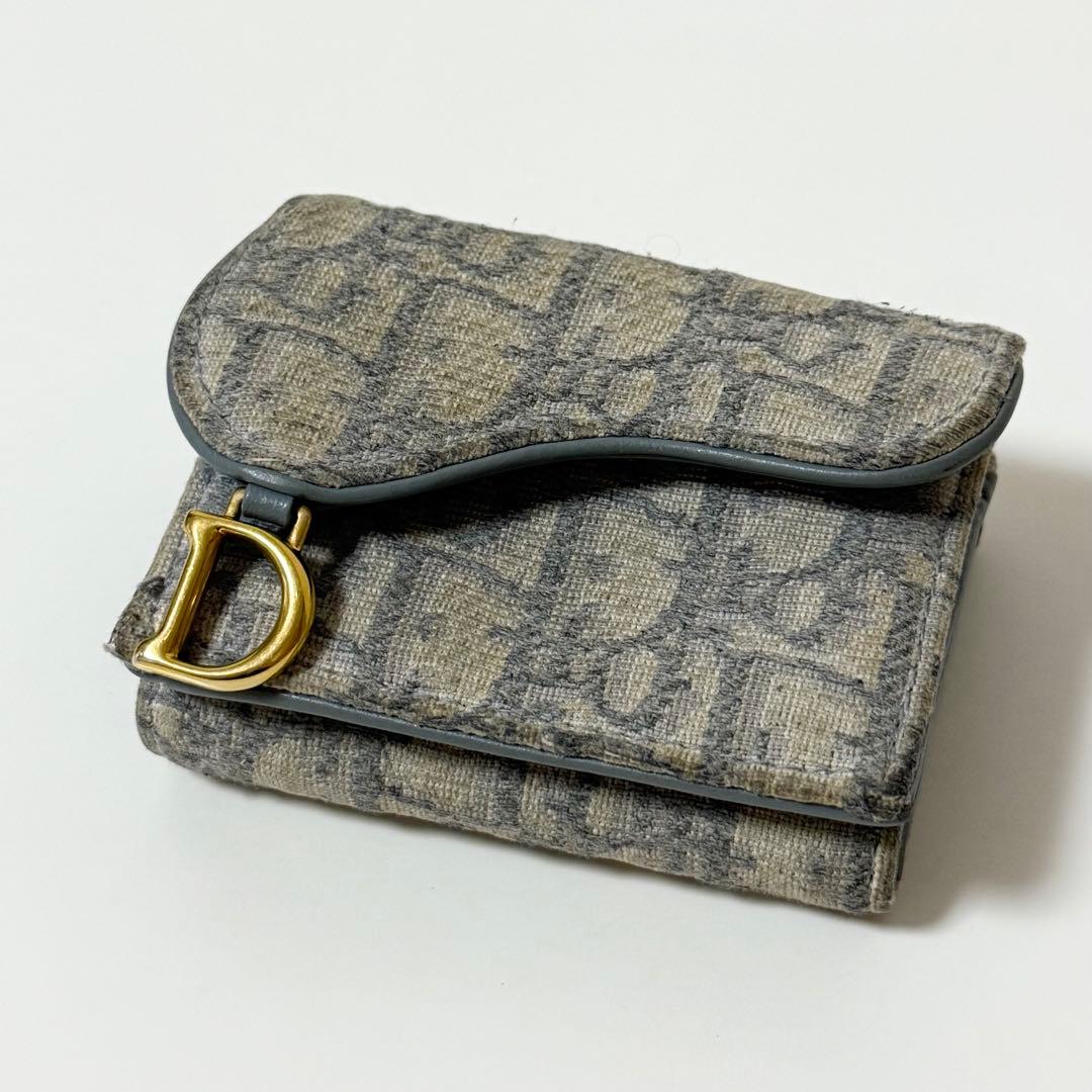 【翌日発送❗️限定❗️】Dior トロッター 三つ折り財布 正規品 美品