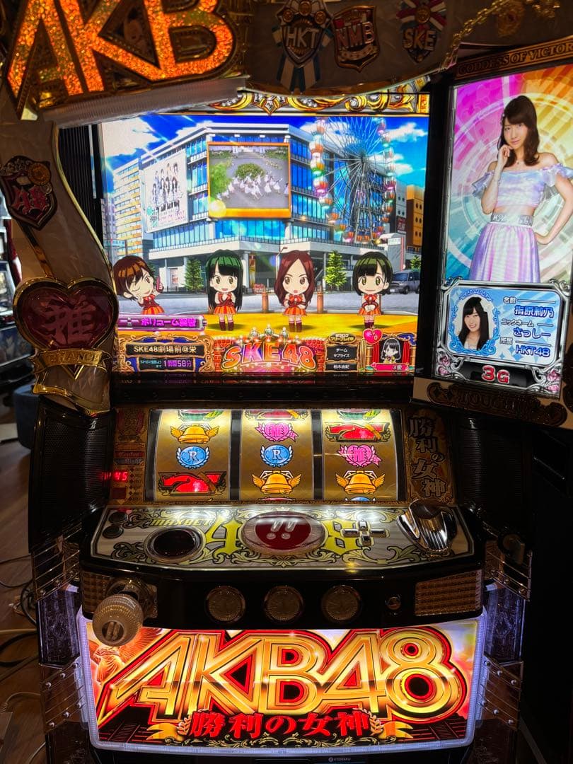 パチスロ　AKB48勝利の女神　実機