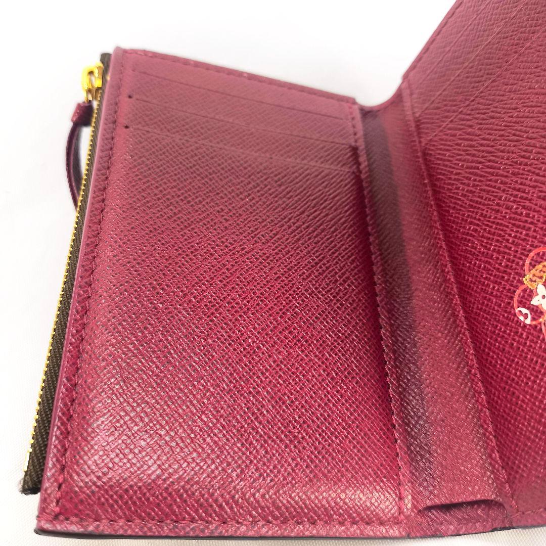 美品ルイヴィトン モノグラム ヴィクトリーヌ 三つ折り財布 コンパクトウォレット