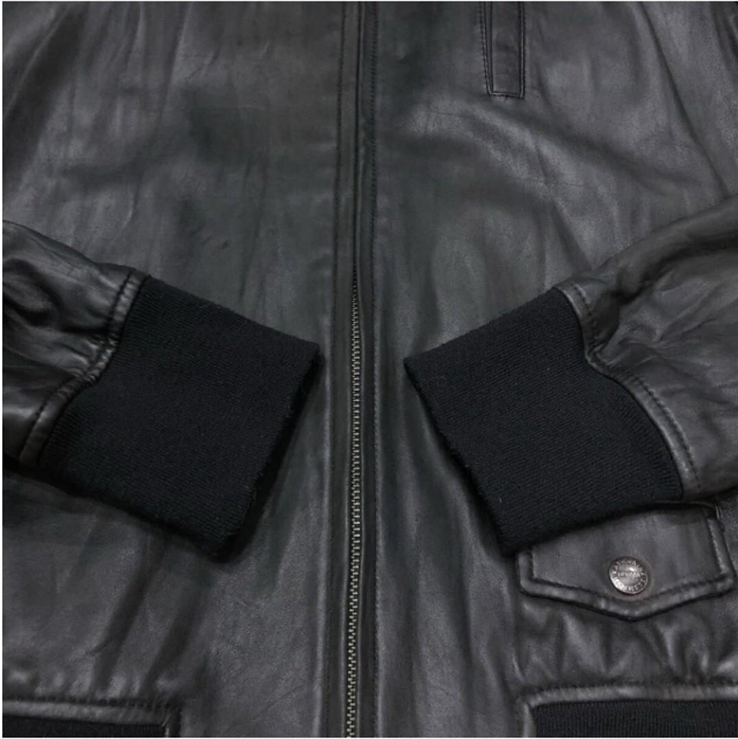 KATHARINE HAMNETT ラムレザー シングルライダース ブラック L