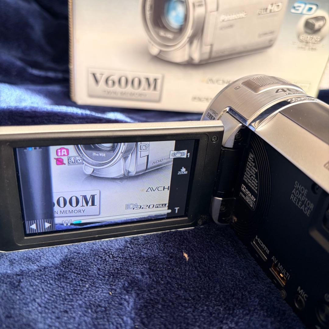 【SD付】Panasonic HC-V600M ビデオカメラ フルHD 箱付き