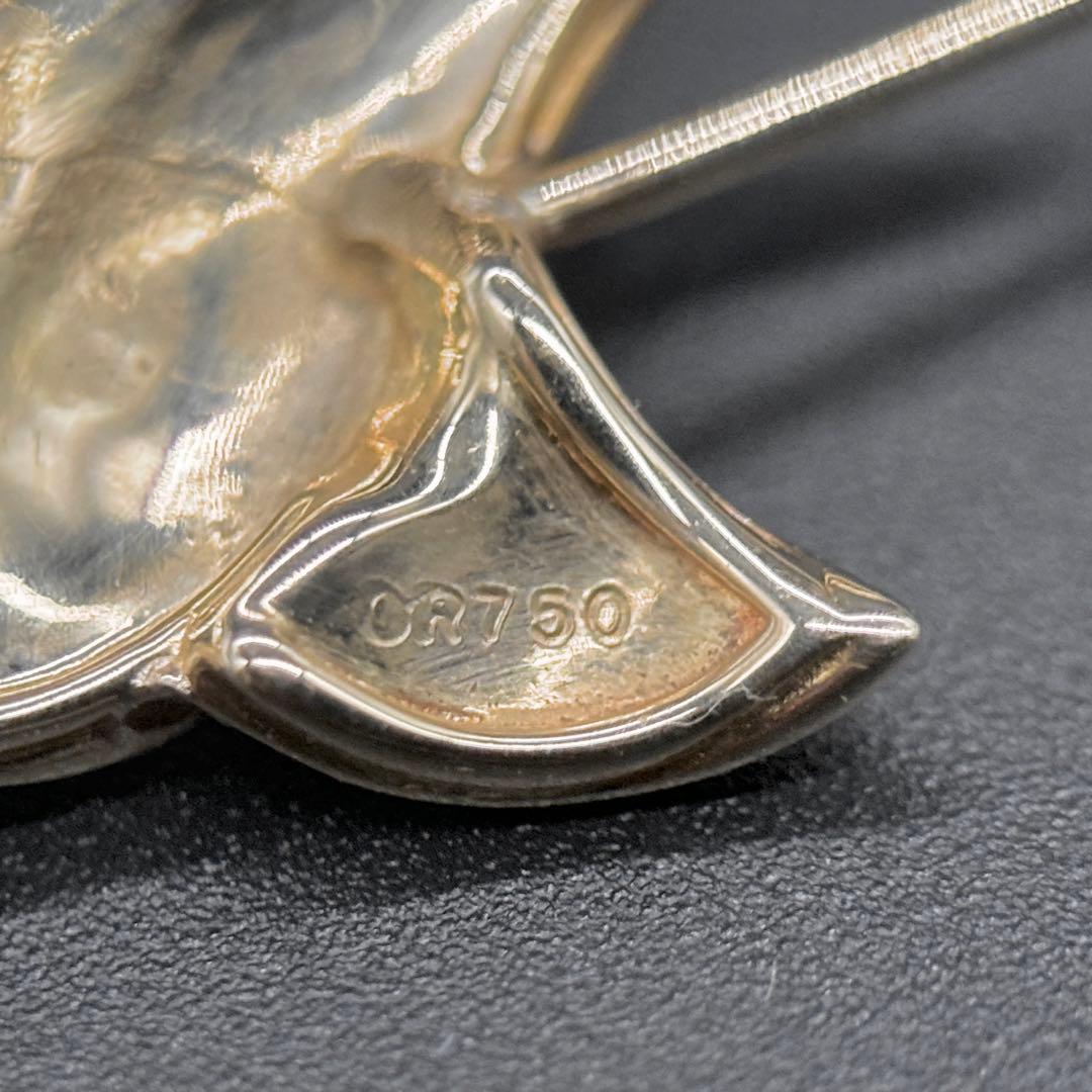 美品!! ディオール K18 OR750 ダイヤモンド ブローチ　約3.9g