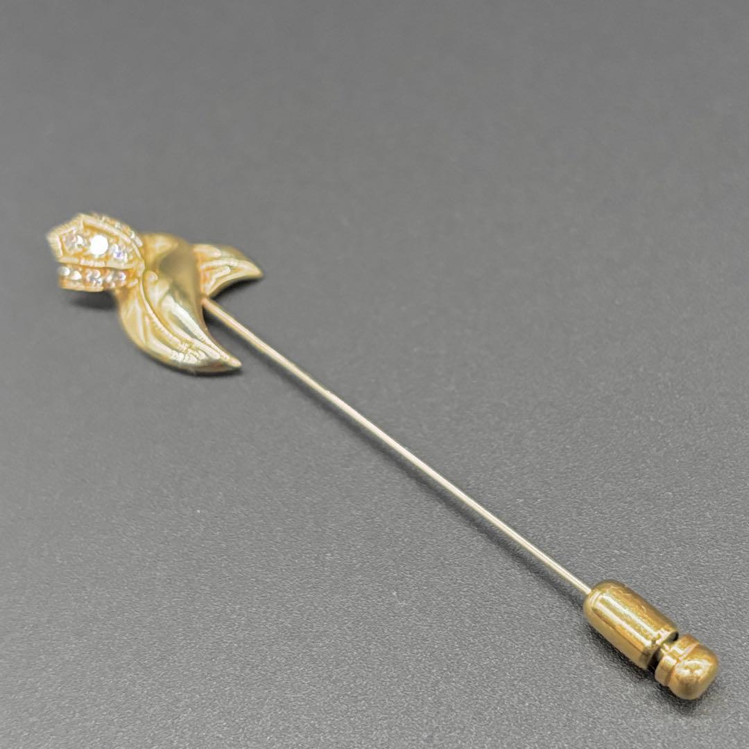 美品!! ディオール K18 OR750 ダイヤモンド ブローチ　約3.9g