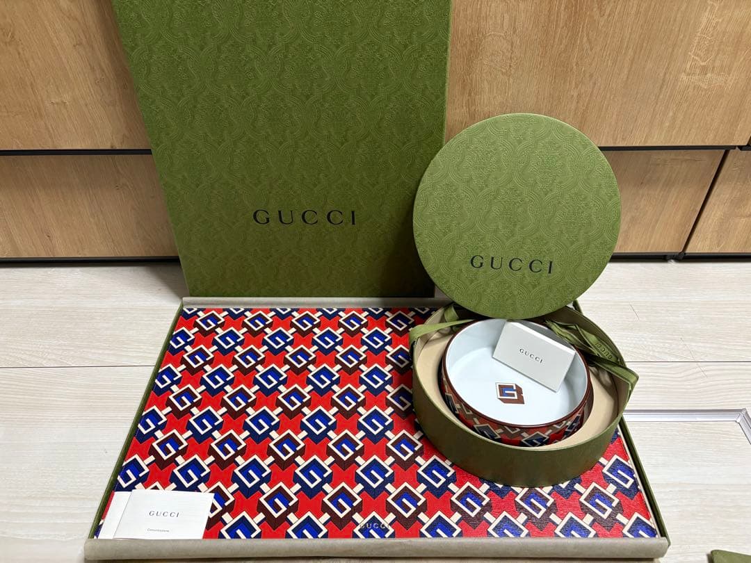 GUCCI グッチ　フィーディングマット　ペットボール　ジオメトリックG
