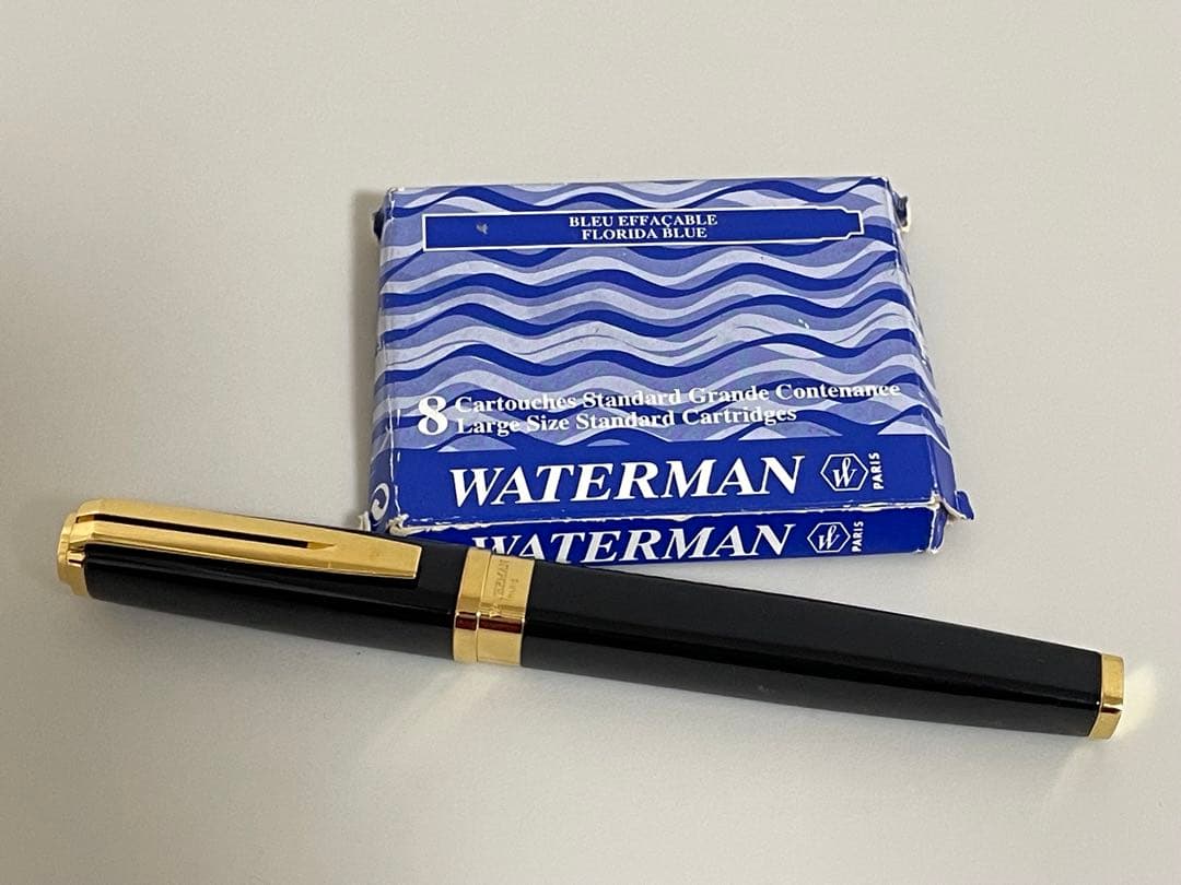 WATERMAN IDEAL PARIS 18K 750 万年筆+カートリッジ