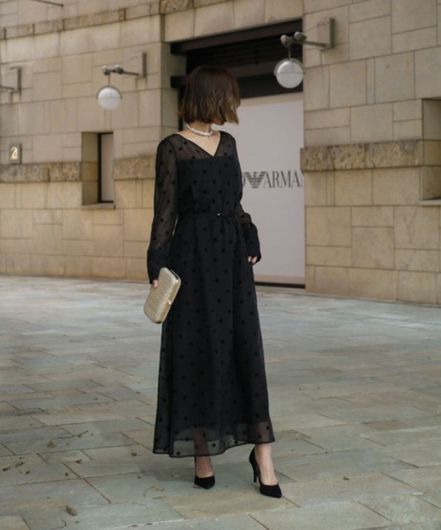 【新品未使用タグ付き】My shawty オケージョンドレス　ブラック　LEJA