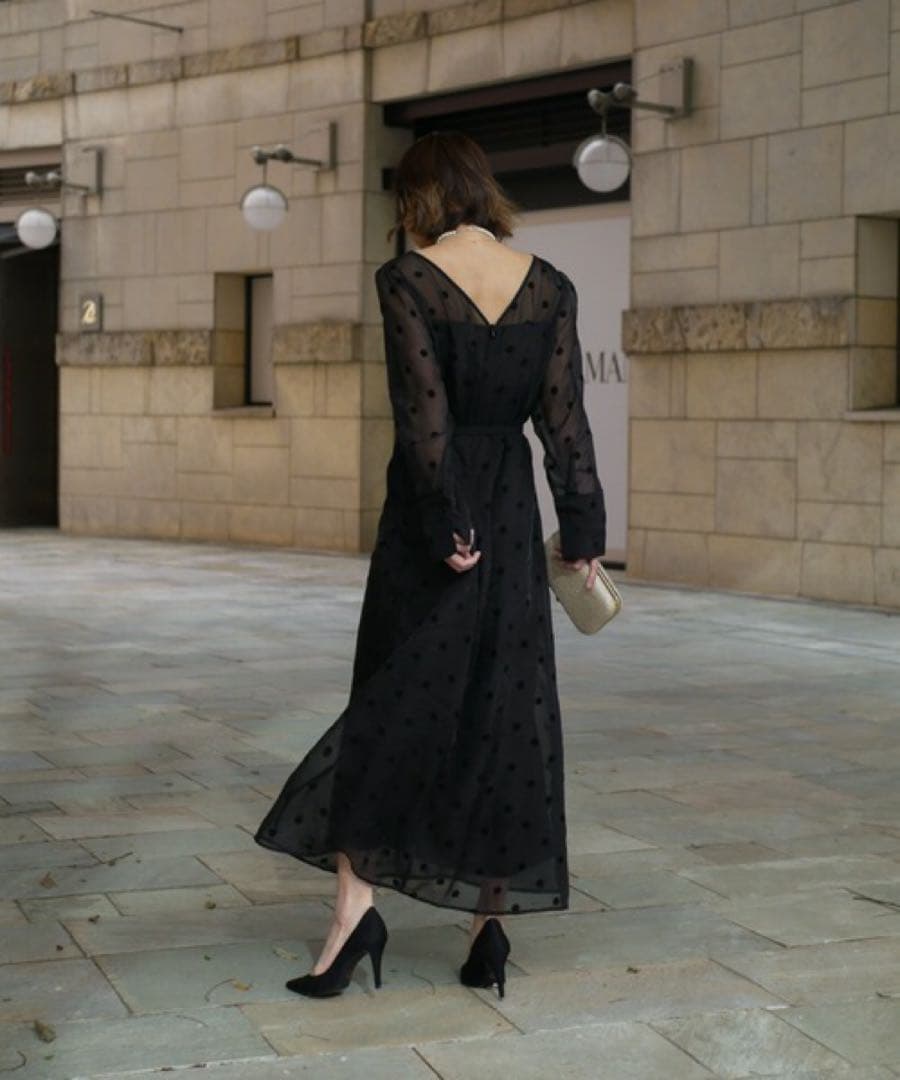 【新品未使用タグ付き】My shawty オケージョンドレス　ブラック　LEJA