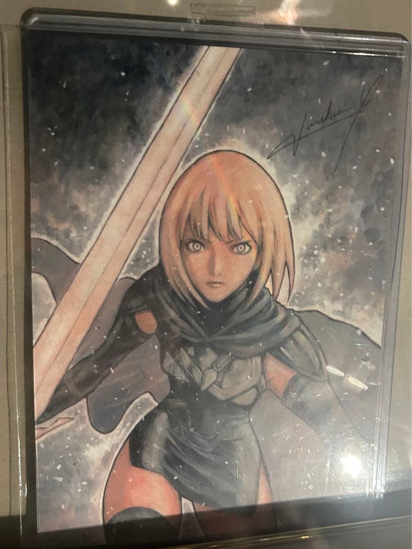 クレイモア ポストカード　サイン入り