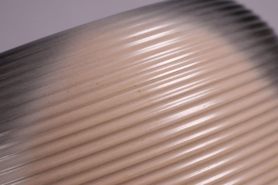 風炉師 加州 山崎宗元 雲華焼 糸目瓢 火鉢一対 紅葉 陶磁器【MA701】