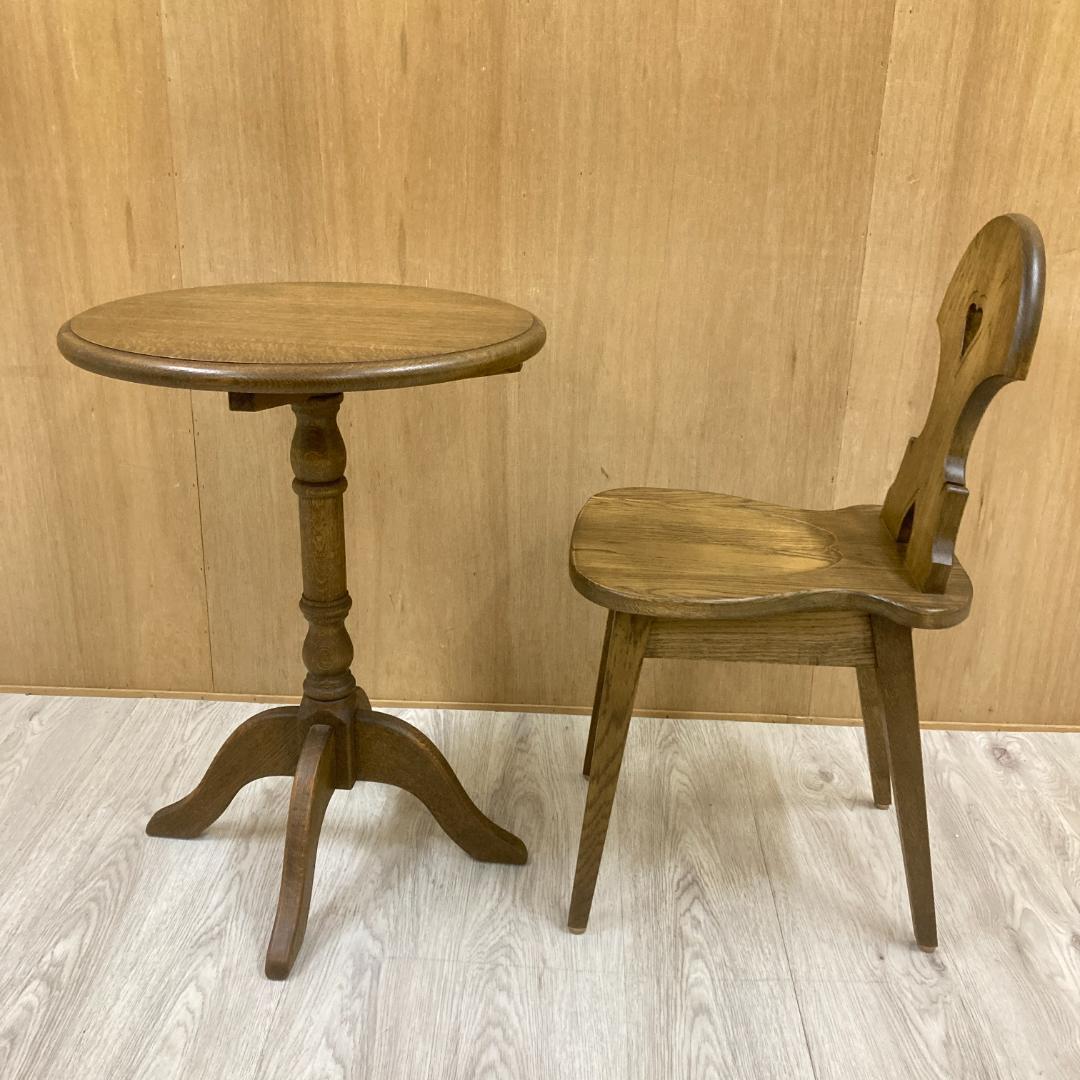 豊田たんす　オークショップ　ダイニングテーブル　サイドテーブル　楢　なら　木製