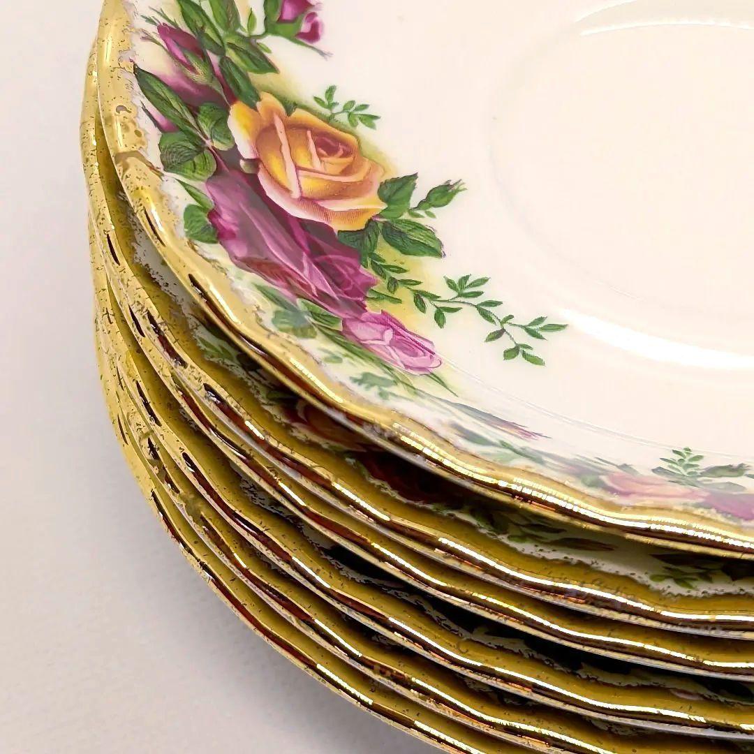 【貴重】【未使用セット】ロイヤルアルバート オールドカントリーローズ 6客