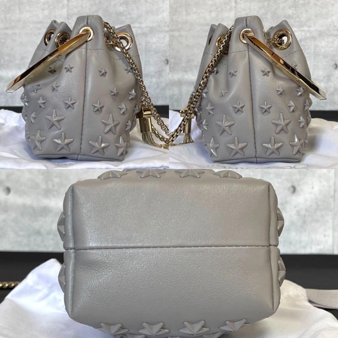 専用品JIMMY CHOO BON BON グレー マイクロ 2WAYバッグ