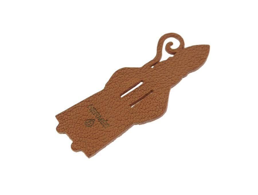 エルメス プティ・アッシュ ラッピングチャーム 司教 杖 ブラウン HERMES