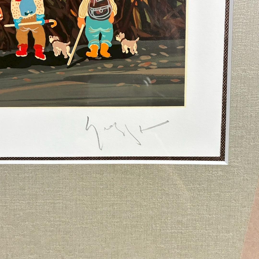 美品 ヒロ・ヤマガタ「万葉路」シルクスクリーン 直筆サイン入り チャリティ限定品