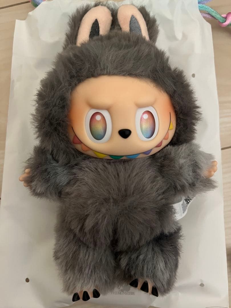 【即日】POPMART ラブブ　エナジー　ぬいぐるみ　シークレット　グレー　ID