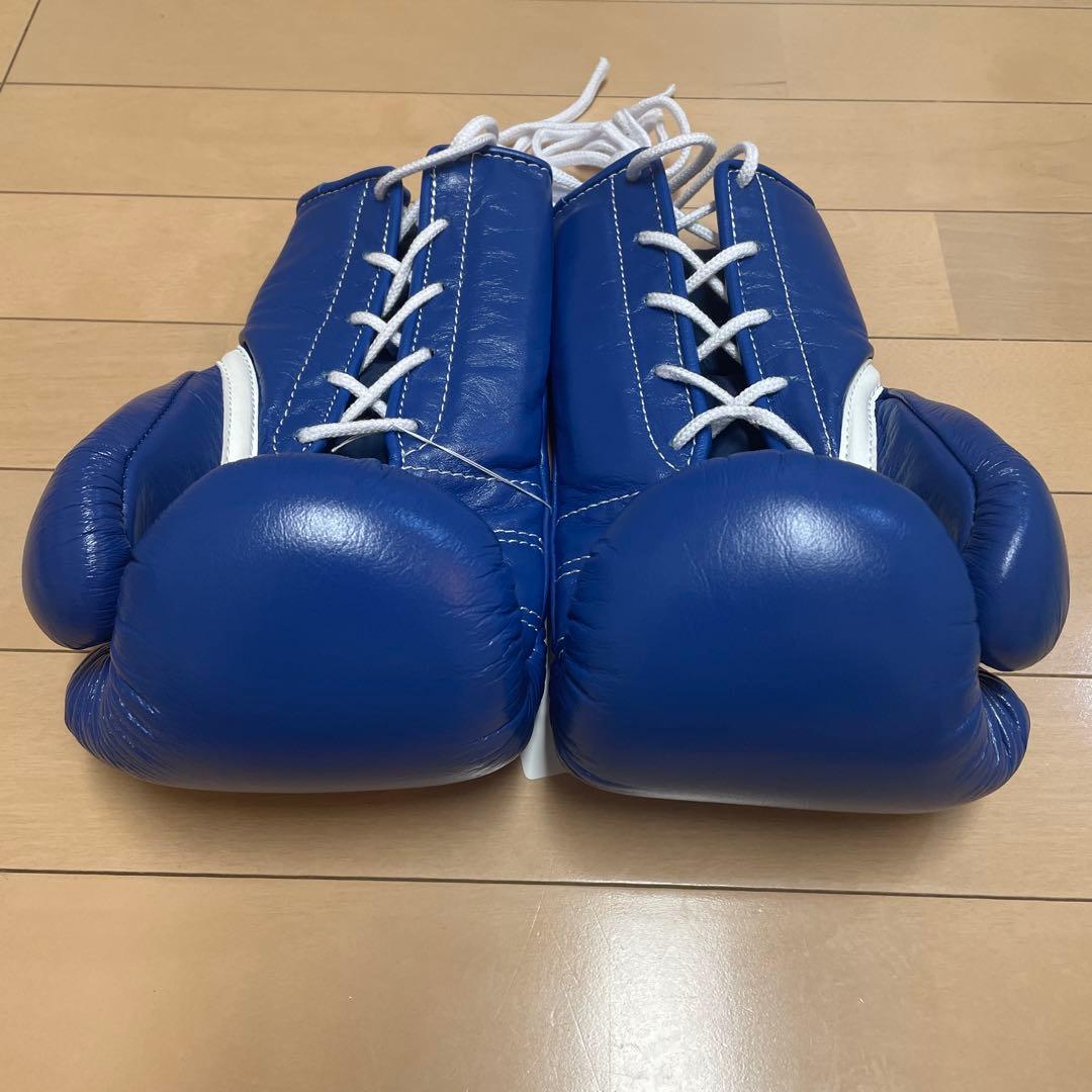 新品未使用 ウイニング 8オンスグローブ ブルー 牛皮革製 MR-200