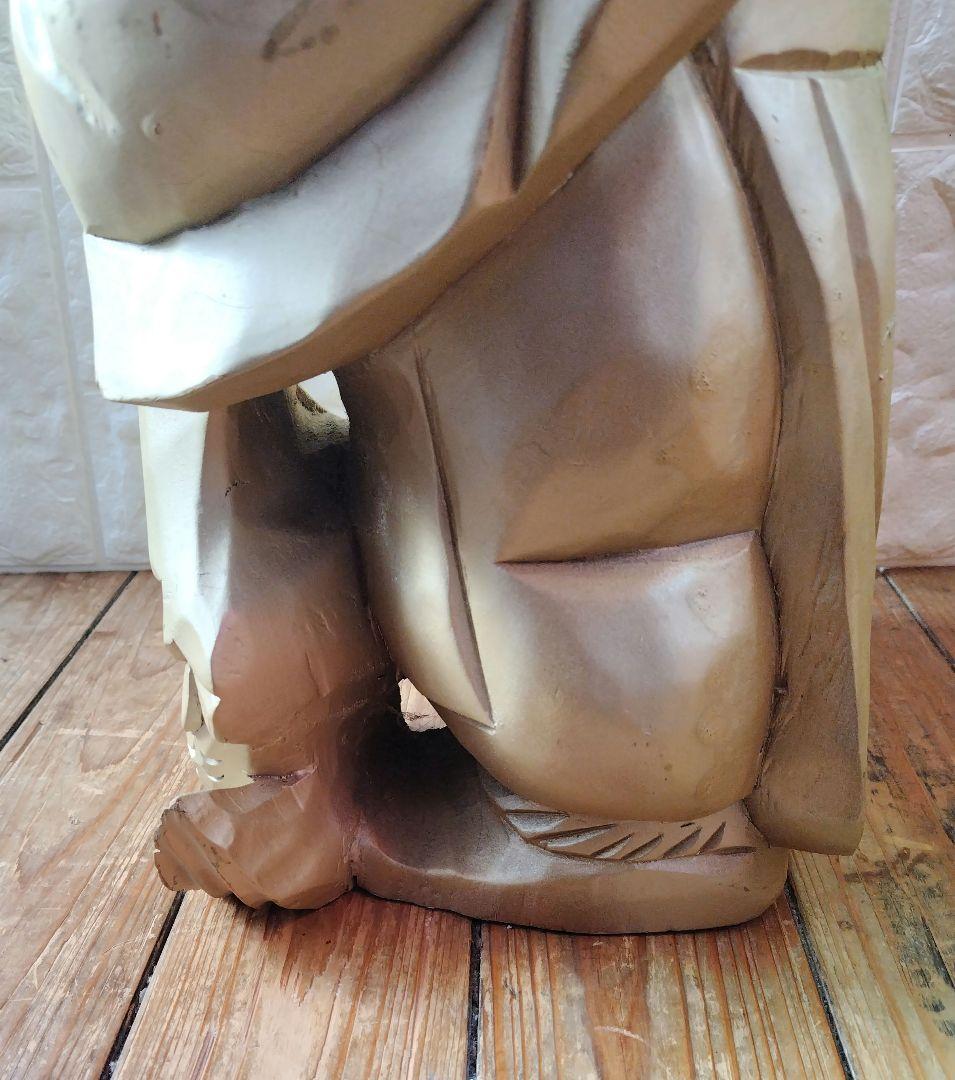 恵比寿 様 木彫り Japanese Wooden Ebisu