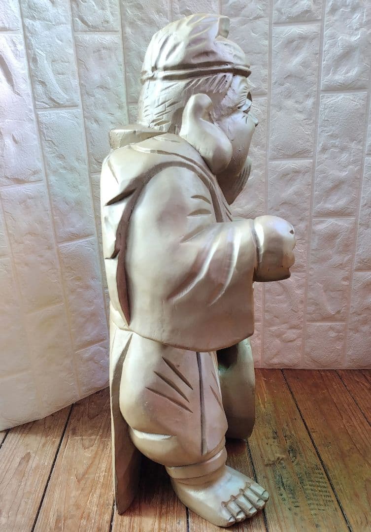 恵比寿 様 木彫り Japanese Wooden Ebisu