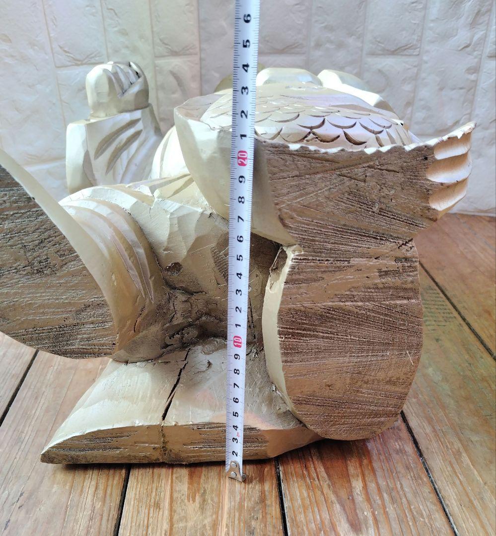 恵比寿 様 木彫り Japanese Wooden Ebisu