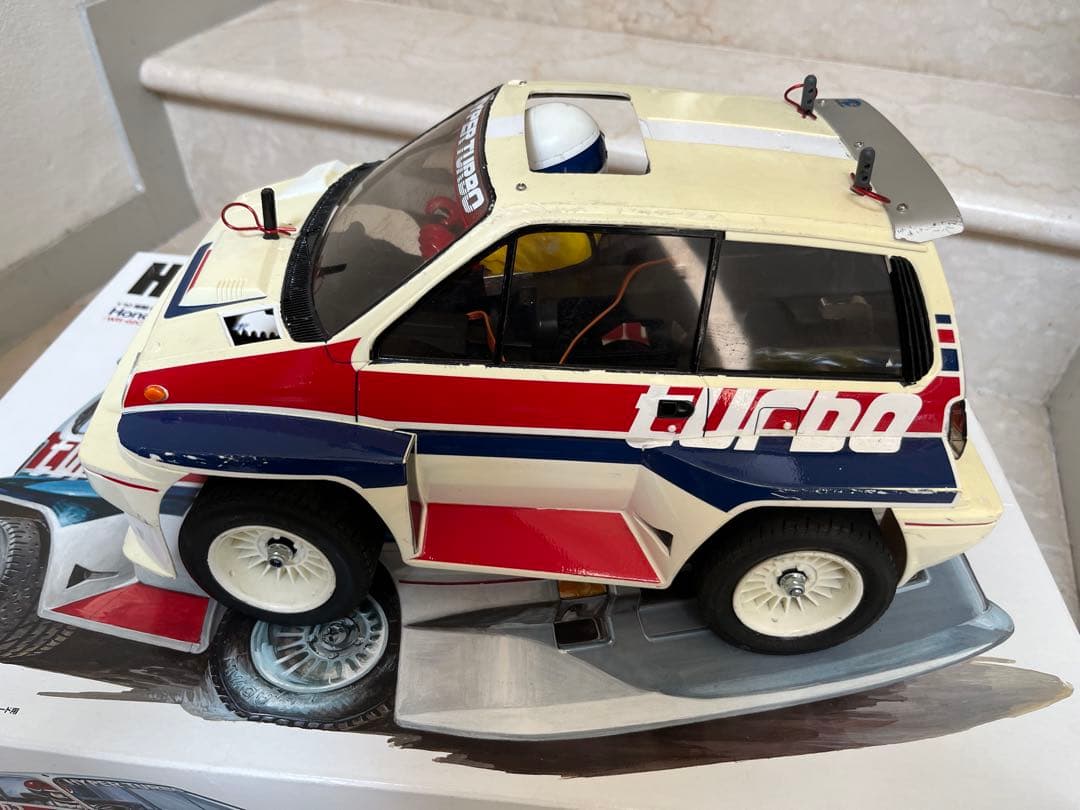 組立塗装済み　タミヤ　HONDA シティターボ