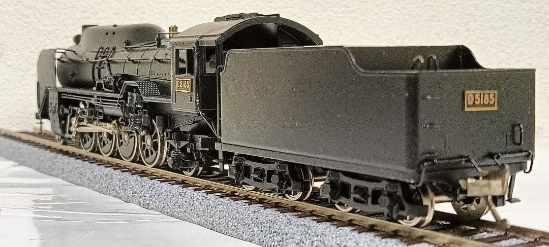HOゲージ カツミ Ｄ51半流蒸気機関車、カンモーター、メンテナンス済