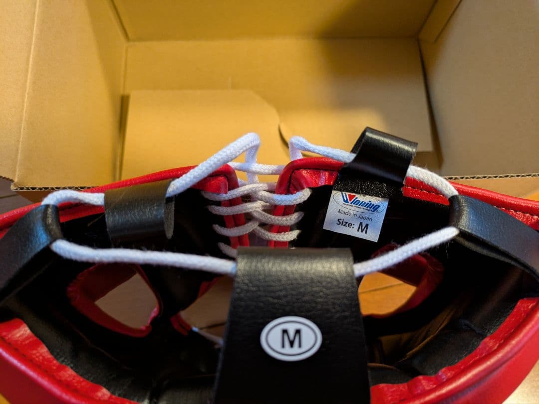 Winning ヘッドギア 新品未使用　赤　 M