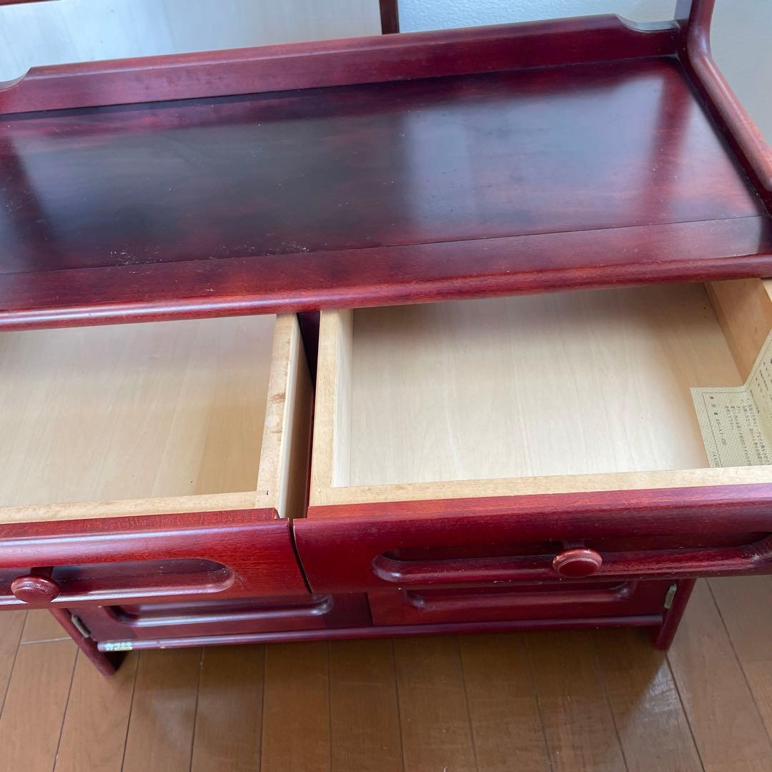 超お得 カリモク　昭和レトロ 木製コンソールテーブル コールキャビネット 古家具