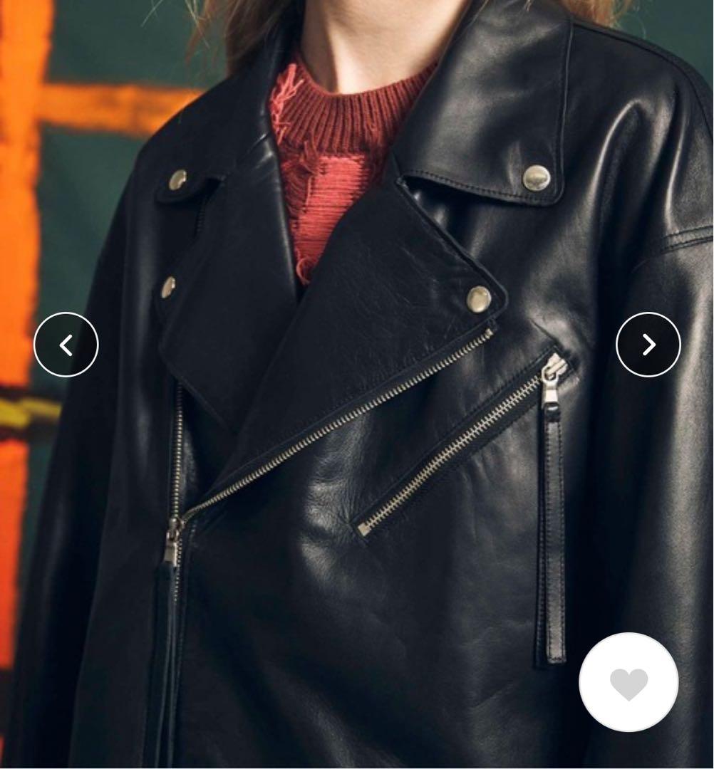 値下げ交渉可能 ラムレザープライムオーバーダブルライダースジャケット