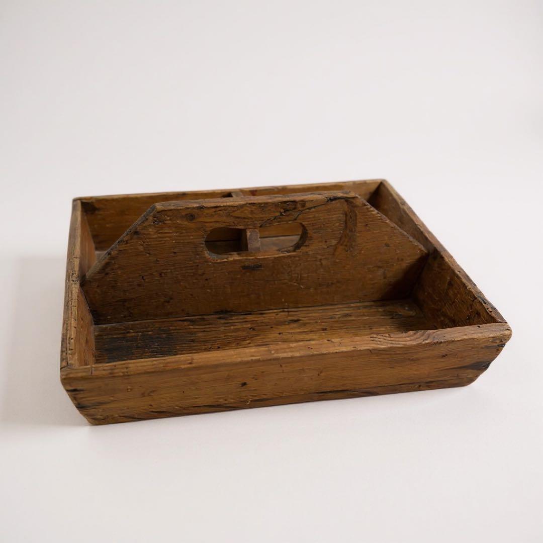 木製トレイ 取っ手付き アンティーク