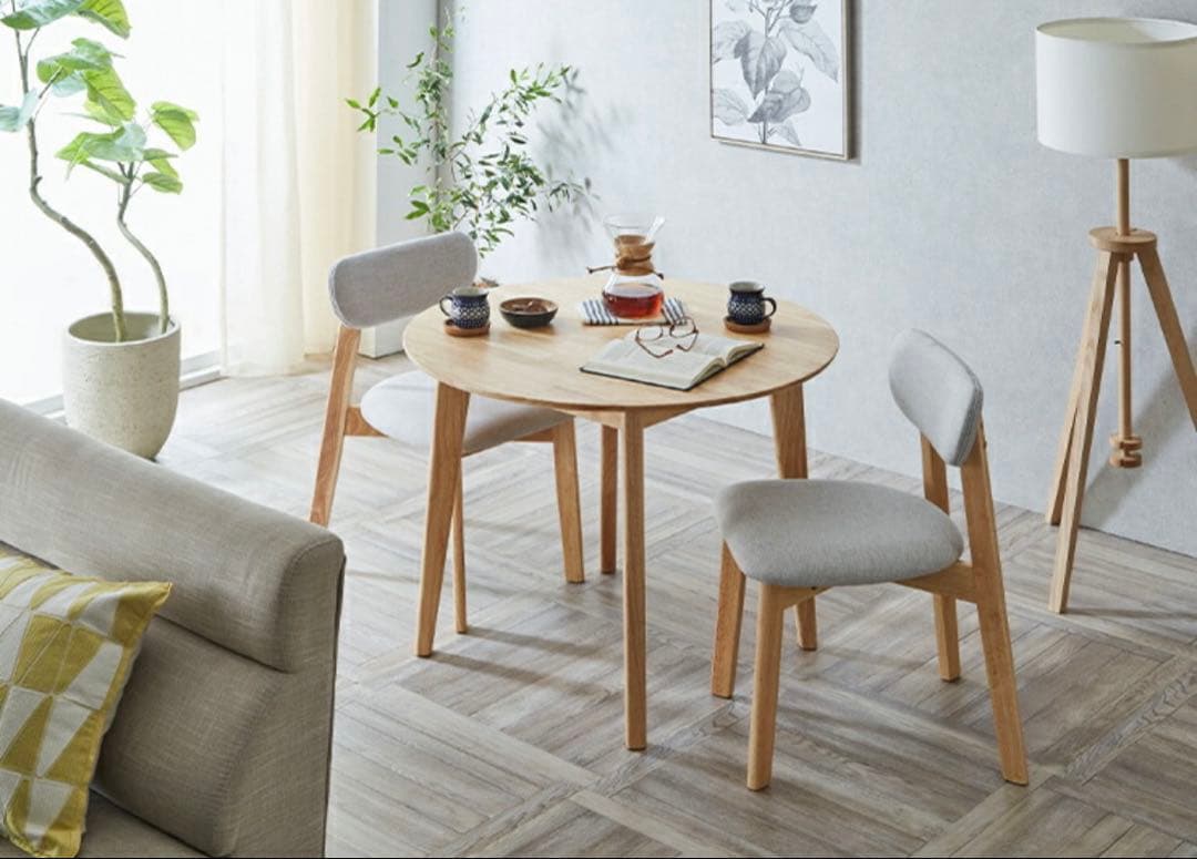 美品★Cocotte 円形ダイニングテーブル 90cm