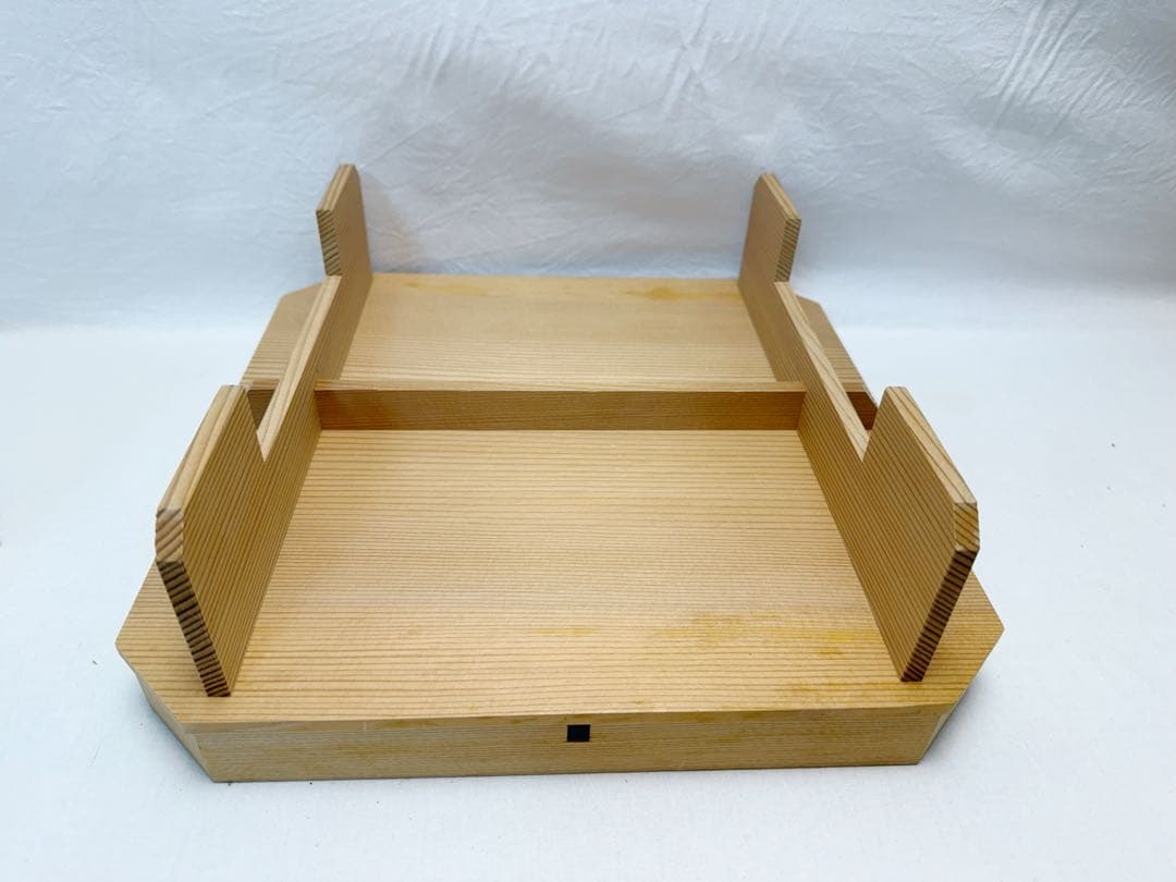 ほぼ未使用 茶道具 箱炭斗6点セット 板釜敷 釜束子 灰器 竹炭斗 炭台 元箱