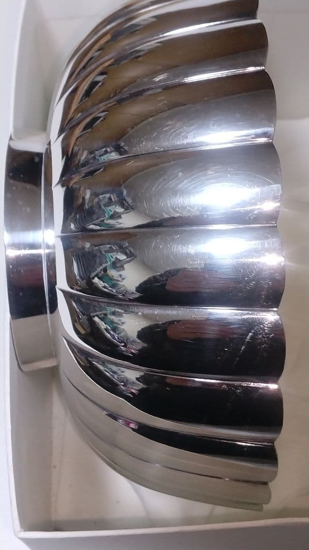 生駒製 純銀 菊紋鉢 約262グラム